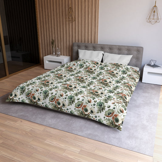 Whimsy In Bloom Microfiber Duvet Cover