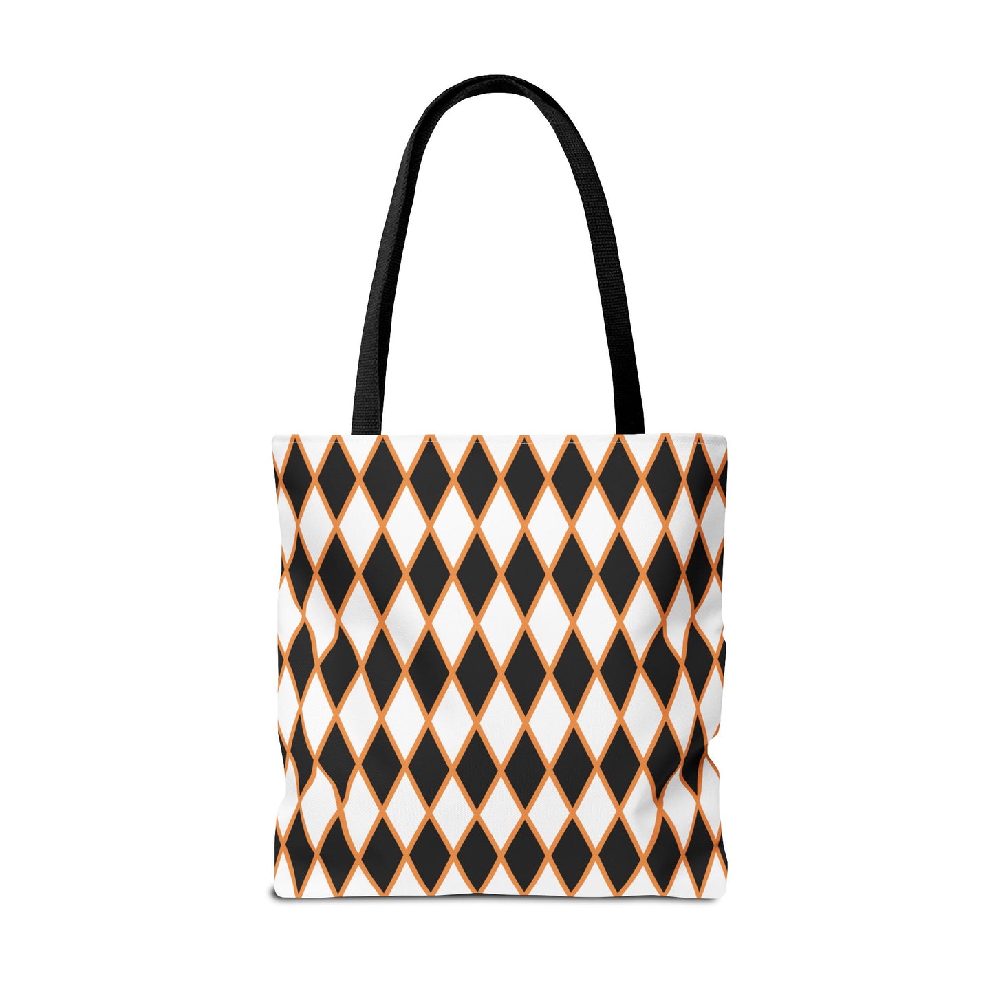 Midnight Ember Harlequin Canvas Tote Bag