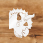Triceratops Peek-A-Boo Decal