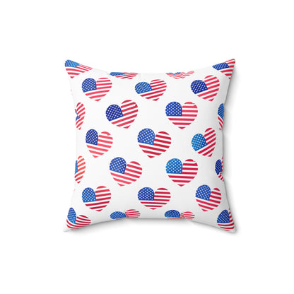 Hearts of Freedom Throw Pillow