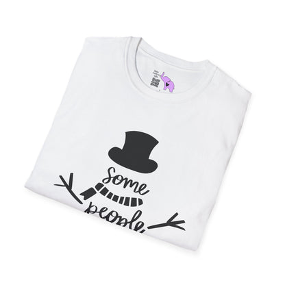 Some People Are Worth Melting For (Snowman) Adult T-shirt