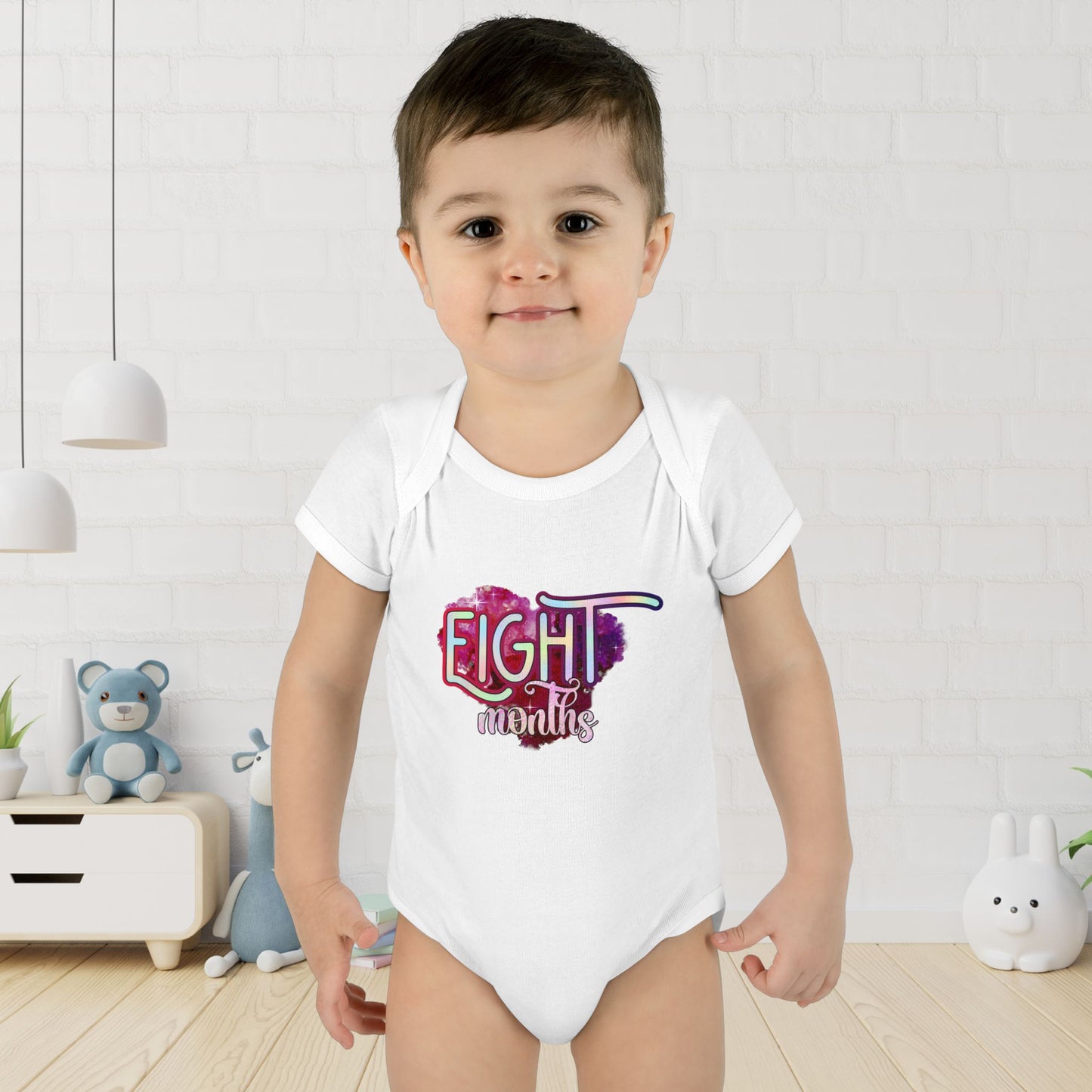 Stardust Baby Milestone Bodysuit-Eight Months