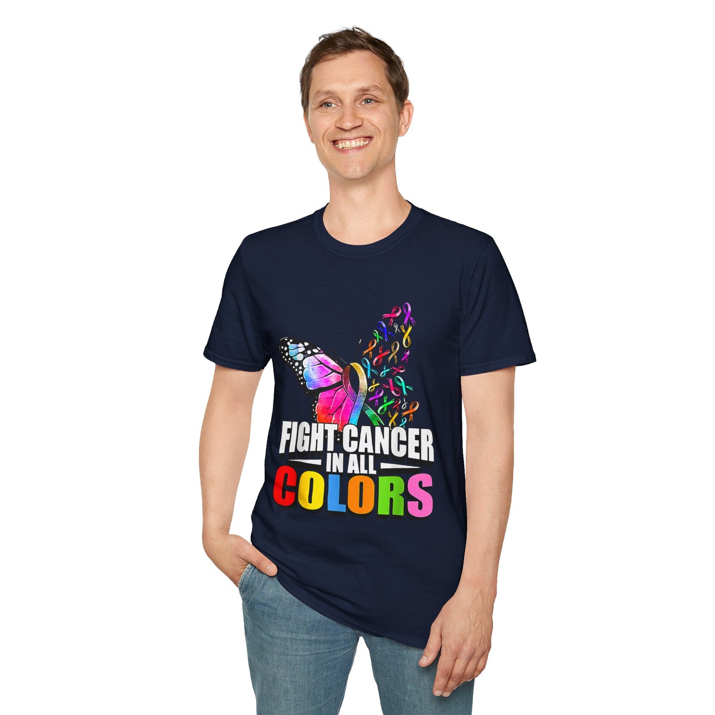 Butterfly Fight Cancer in All Colors 10 T-shirt