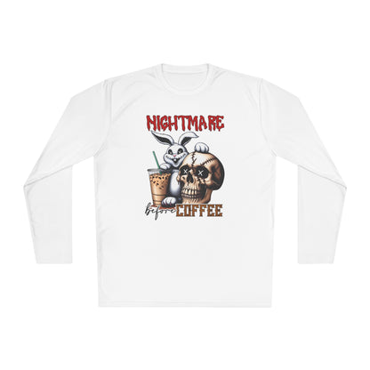 Nightmare Before Coffee (Voodoo Bunny w/Skull) Adult Long Sleeve Tee