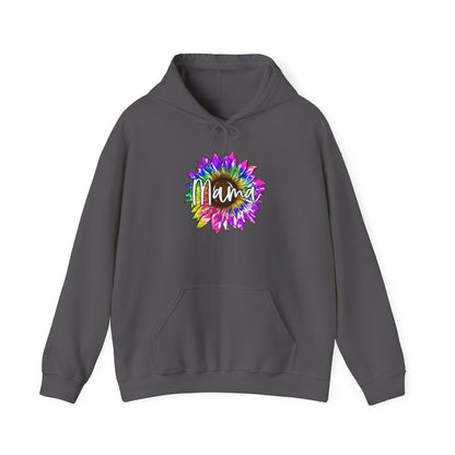 Mama Tie Dye Sunflower Heavy Blend™ Hooded Sweatshirt
