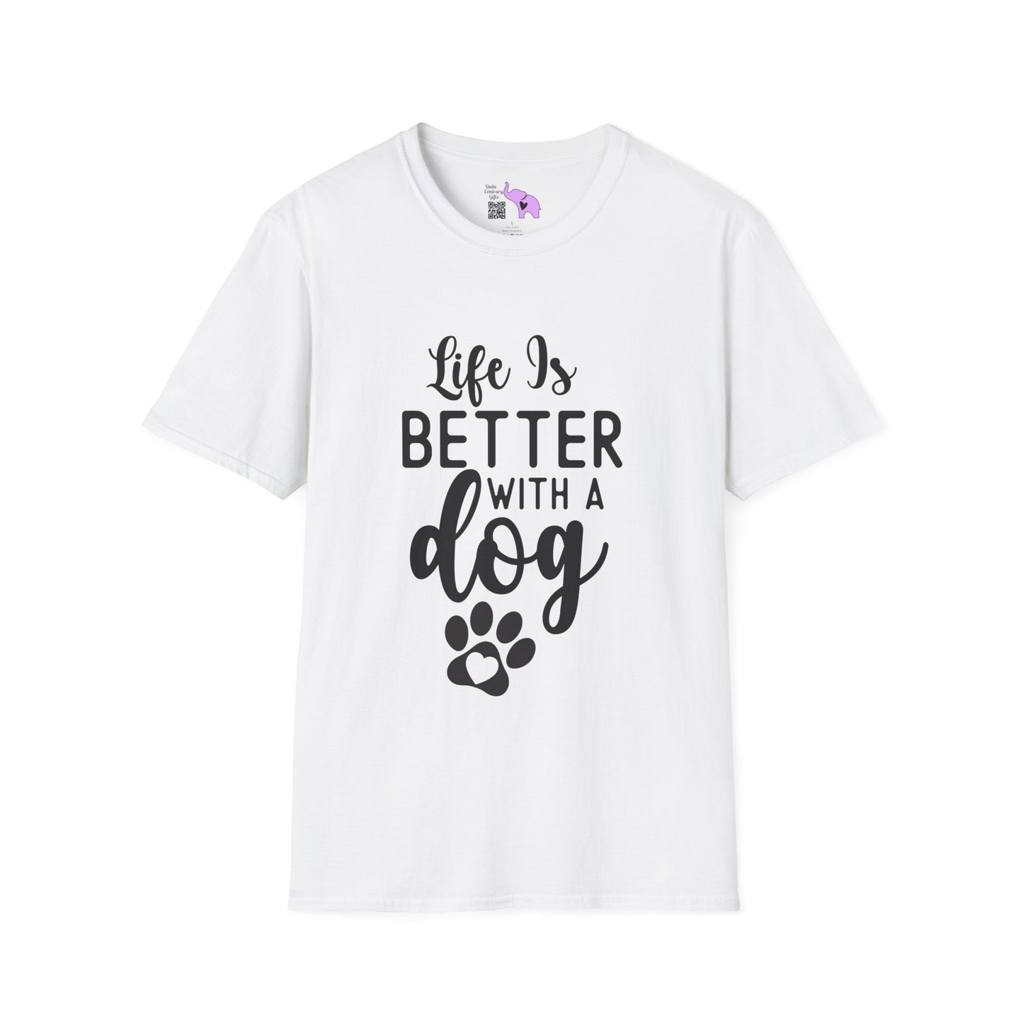 Life Is Better With A Dog Adult T-shirt