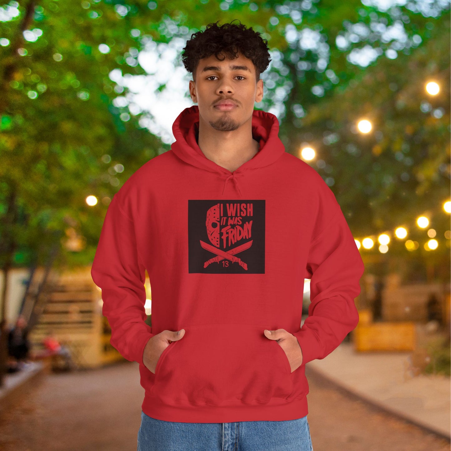 I Wish It Was Friday 13th Heavy Blend™ Hooded Sweatshirt