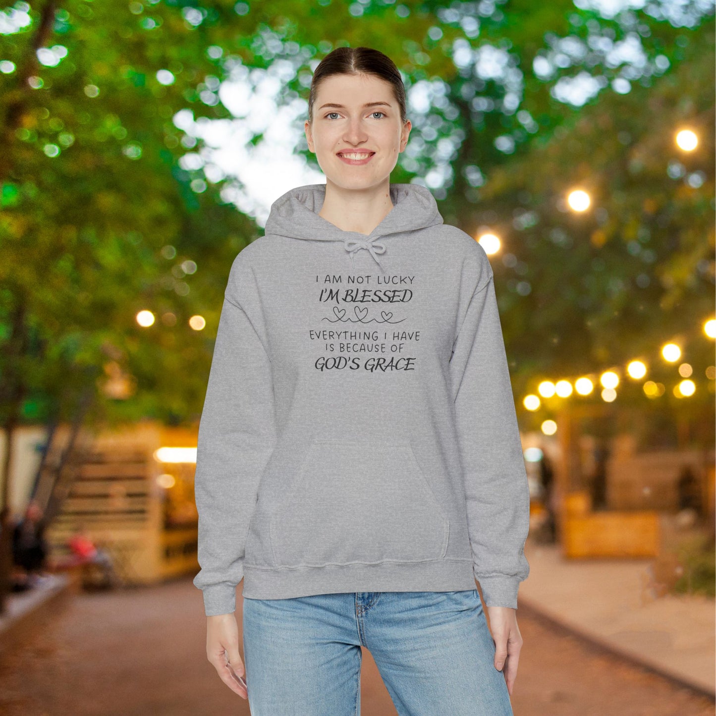I'm Not Lucky I'm Blessed... Heavy Blend™ Hooded Sweatshirt