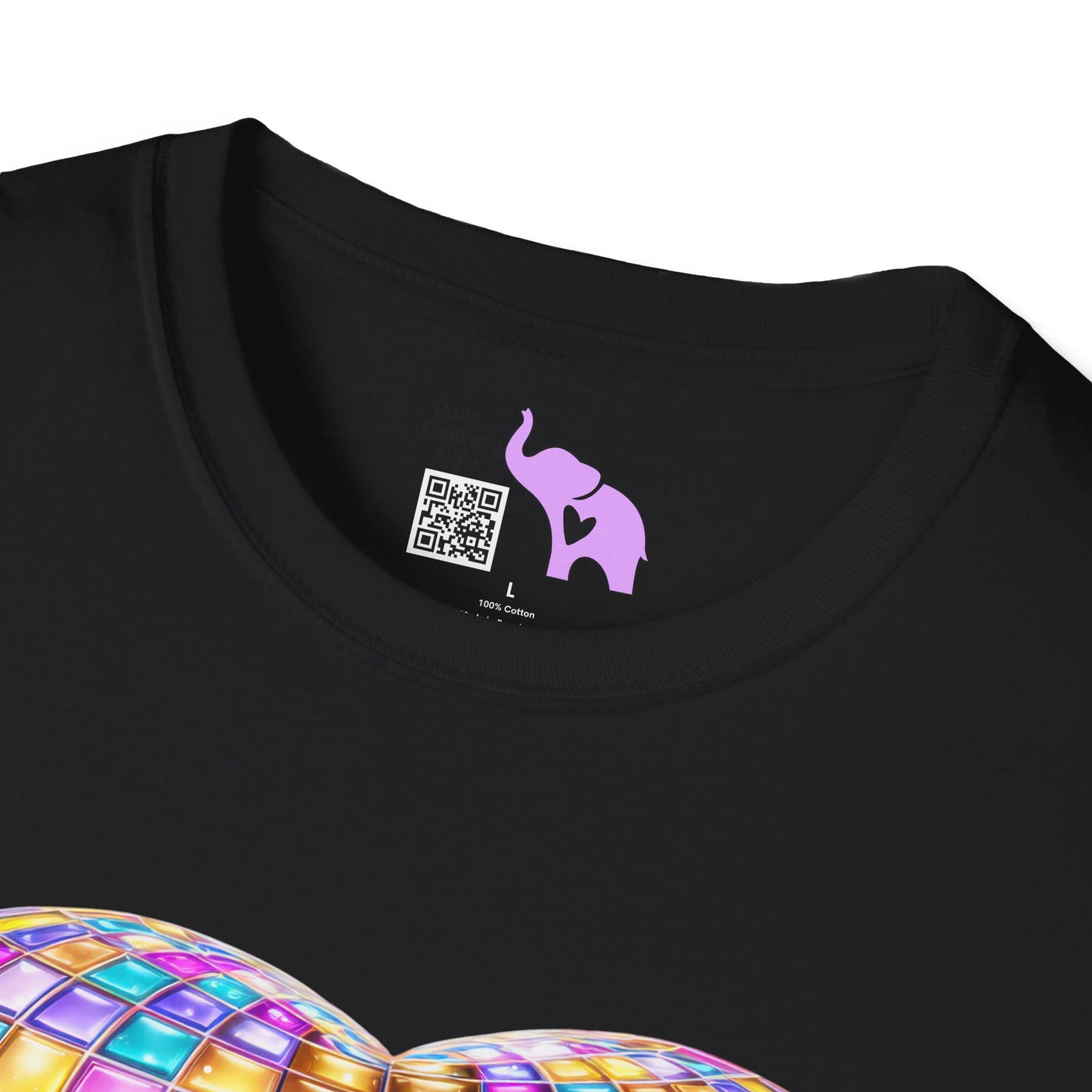 Heart in Blocks Adult T-shirt