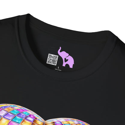 Heart in Blocks Adult T-shirt