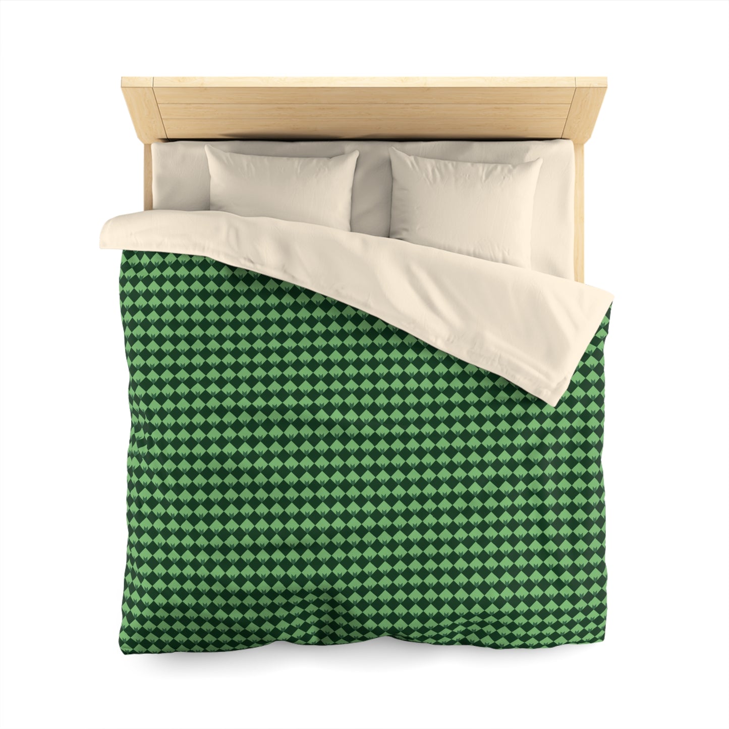 Diamond Bloom- Spruce & Sage Microfiber Duvet Cover