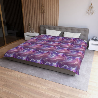 Blush Orchid Sheer & Lace Duvet Bedding Set