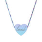'loved' Engraved Heart Necklace