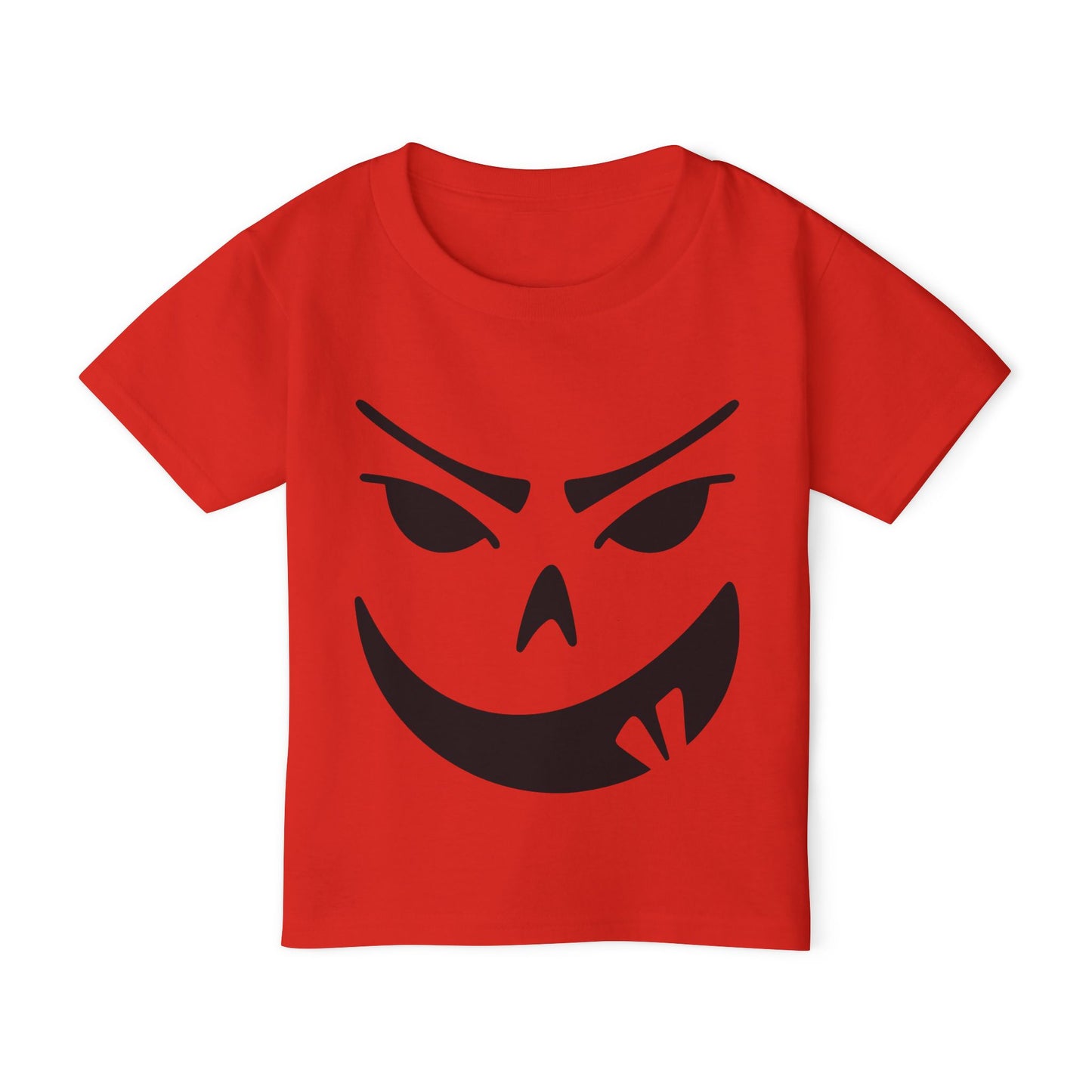 Goofy Grin Jack-O-Lantern Heavy Cotton™ Toddler T-shirt