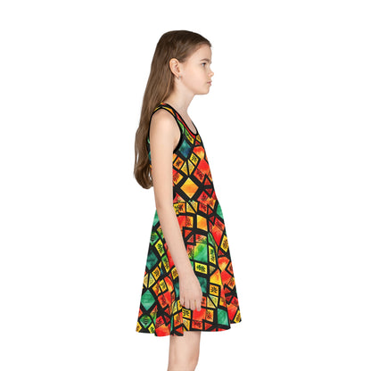 Freedom Flame Girls' Sleeveless Sundress