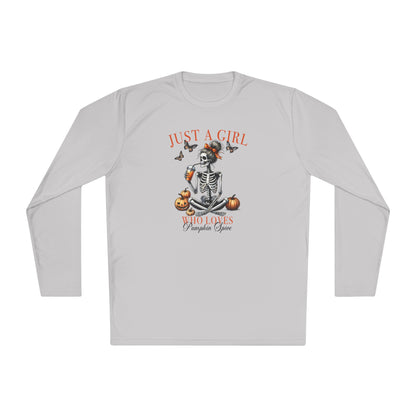 Just A Girl Who Loves Pumpkin Spice Adult Long Sleeve Tee