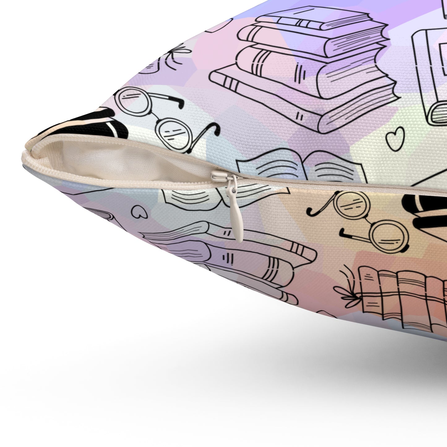 Colorful Chapters Throw Pillow