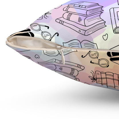 Colorful Chapters Throw Pillow