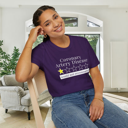 Coronary Artery Disease 1 Star Would Not Recommend Adult T-shirt
