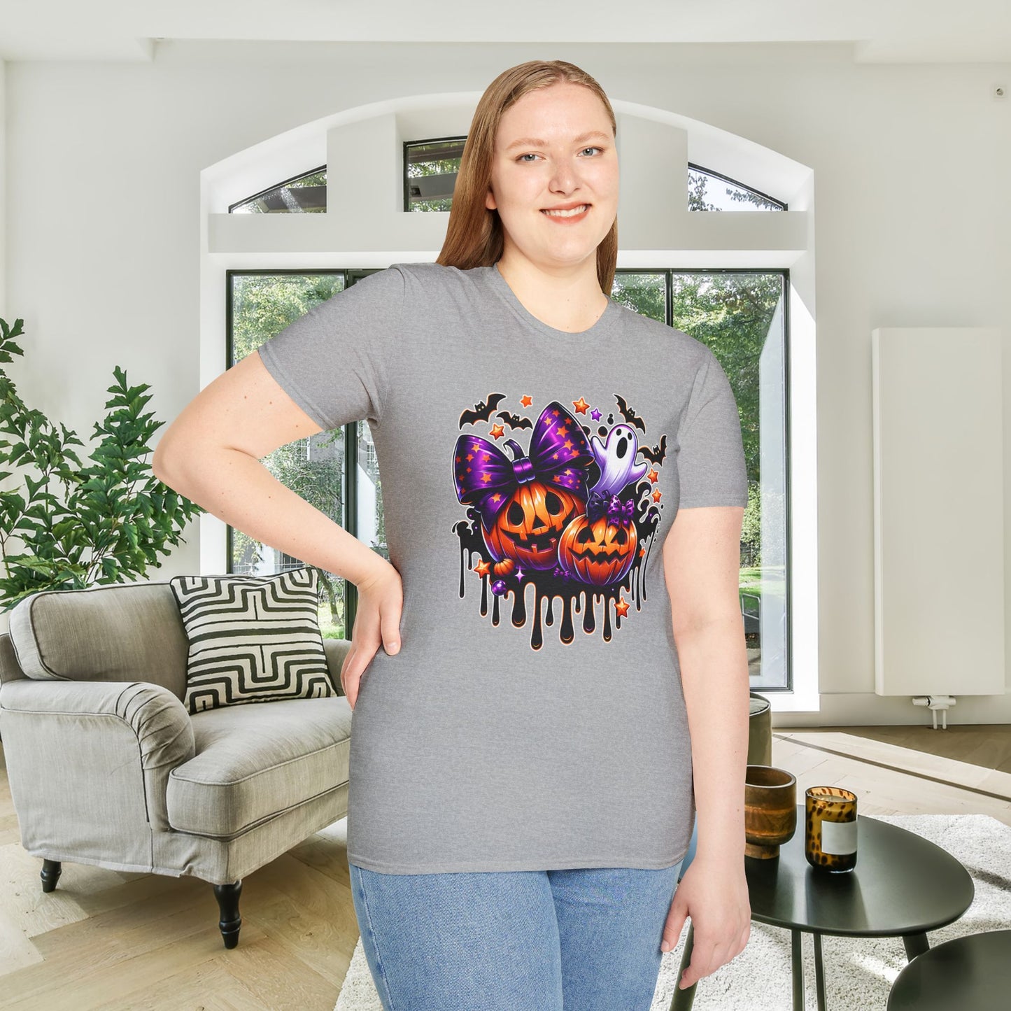 Bats Bows & Boos Adult Unisex Tshirt