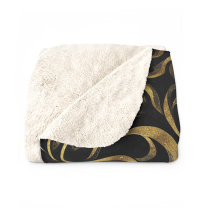 Golden Noir Swirl Basic Bedding Set