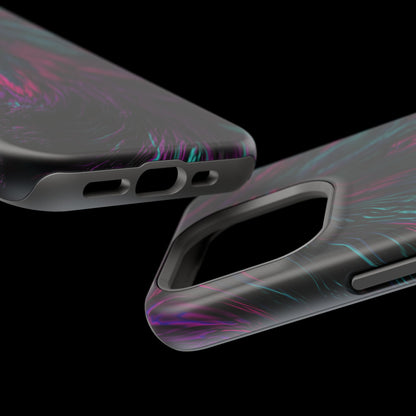 Pink Orchid Feathers MagSafe® Compatible Tough Case for iPhone