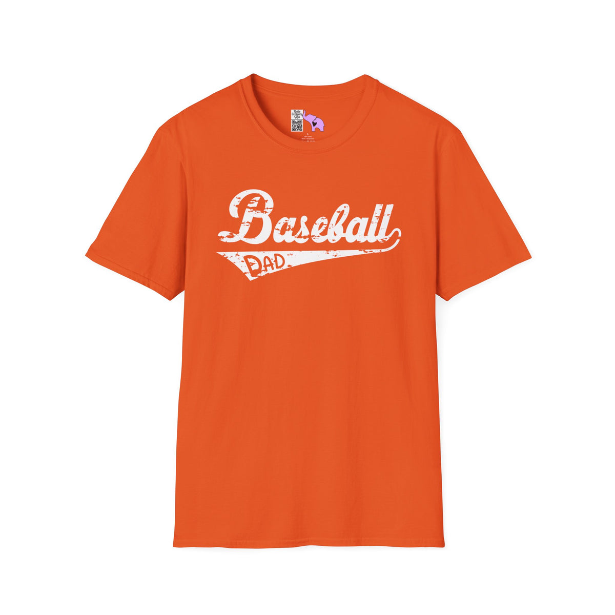 Baseball Dad (Grunge) Adult T-shirt