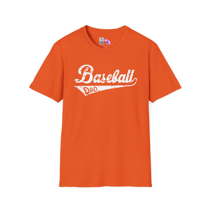 Baseball Dad (Grunge) Adult T-shirt