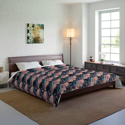 Pink Venom Marble Comforter