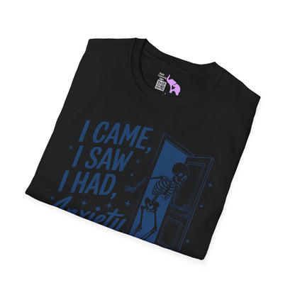 I Came I Saw I Had Anxiety So I Left Adult T-shirt