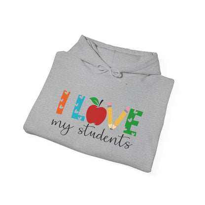 I Love My Students Heavy Blend™ Hooded Sweatshirt