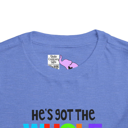 He's Got The Whole World in His Hands Toddler Tee