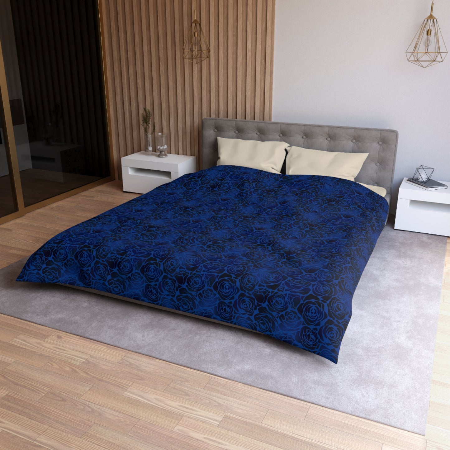 Nocturne Roses Microfiber Duvet Cover