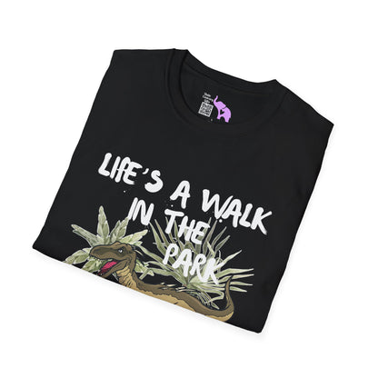 Life's Like A Walk In The Park... Jurassic Park Adult T-shirt