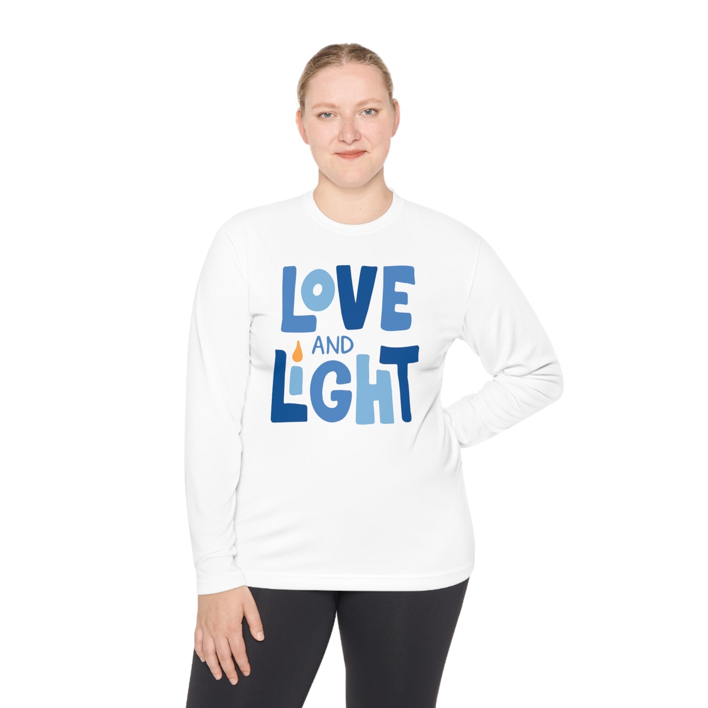 Hanukkah Love & Light 2 Adult Long Sleeve Tee