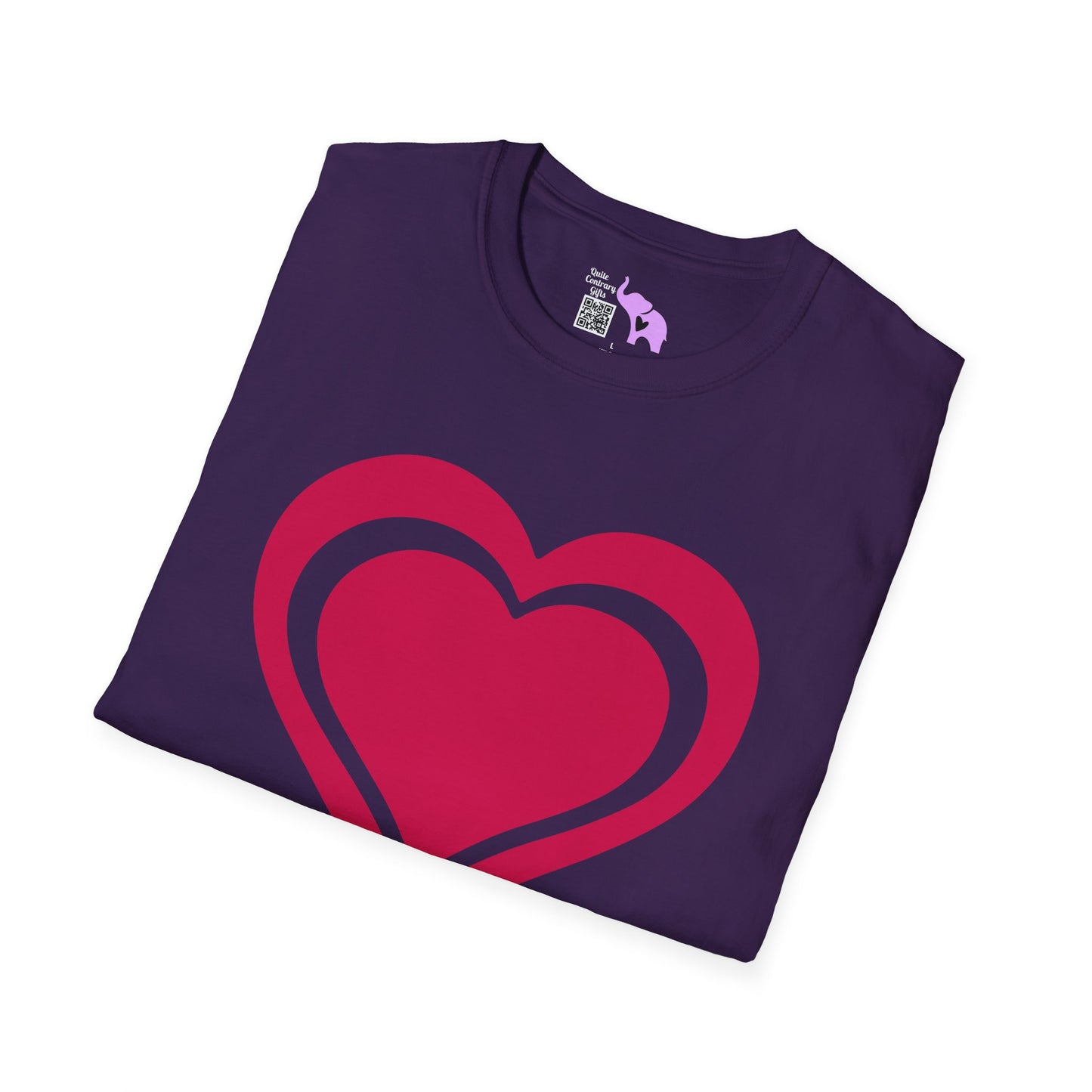Heart Outline Adult T-shirt