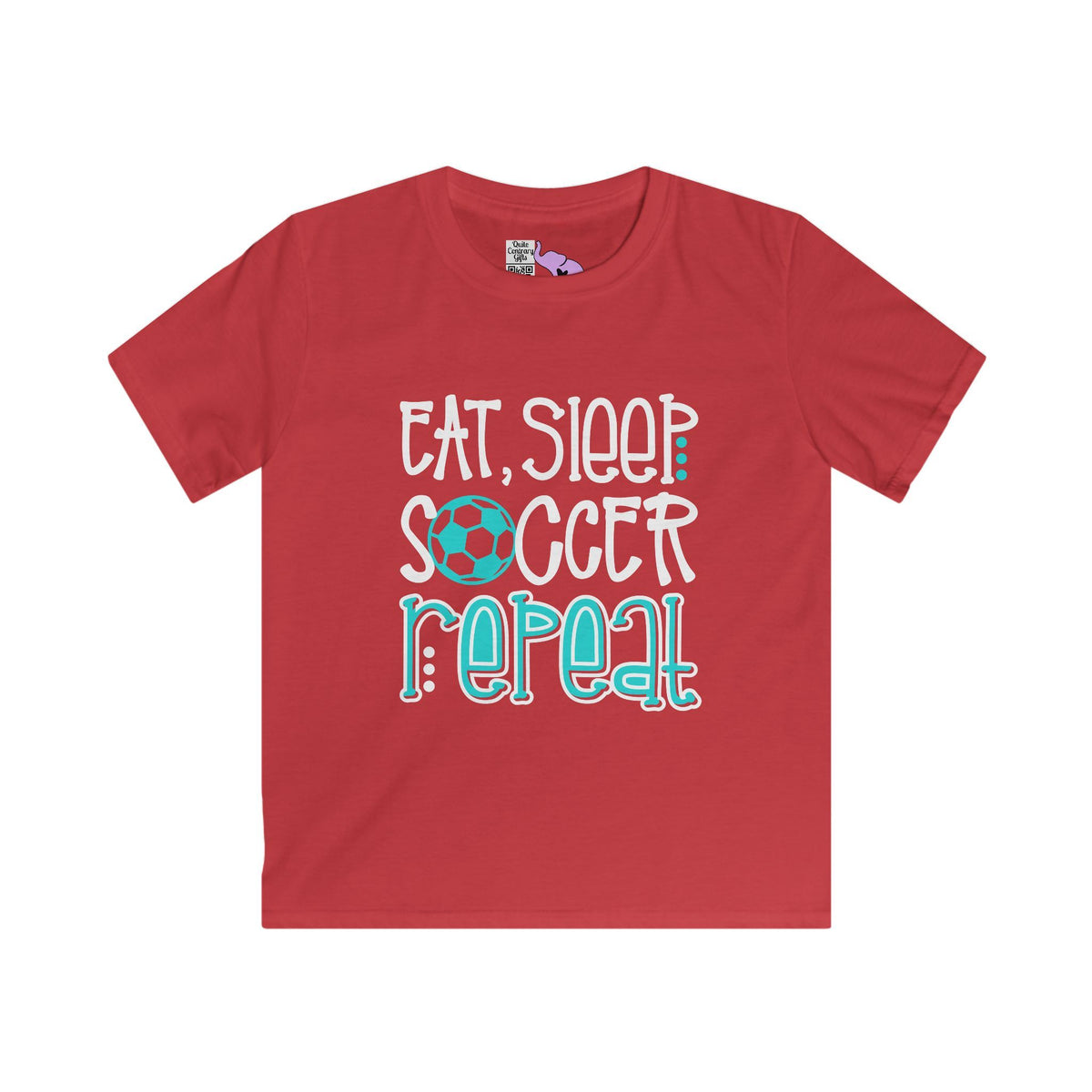 Eat, Sleep, Soccer Repeat Youth Softstyle Tee