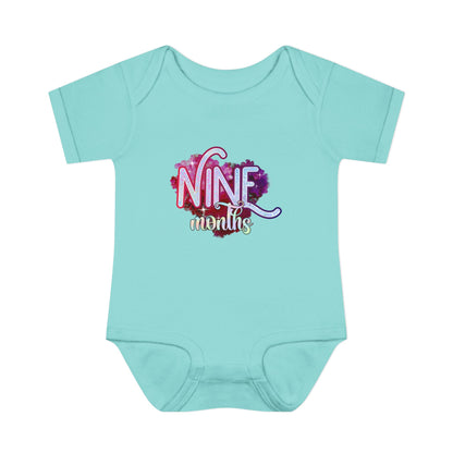 Stardust Baby Milestone Bodysuit-Nine Months