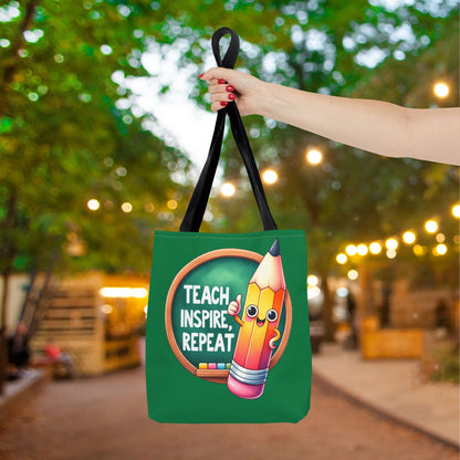 Teach Inspire Repeat Canvas Tote Bag