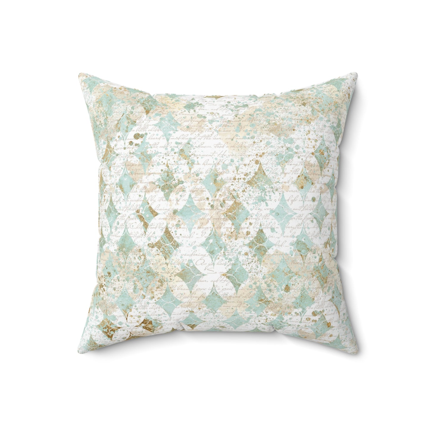 Faded Correspondence Throw Pillow