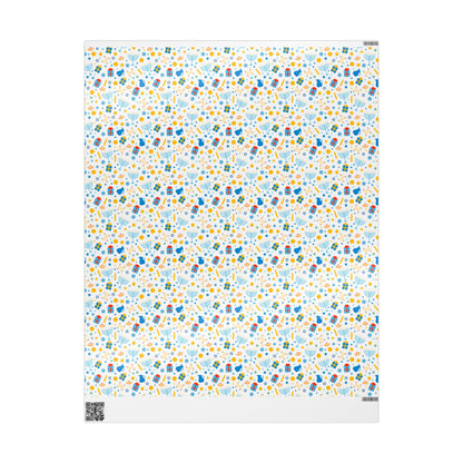 Blessings & Light Hanukkah Wrapping Paper