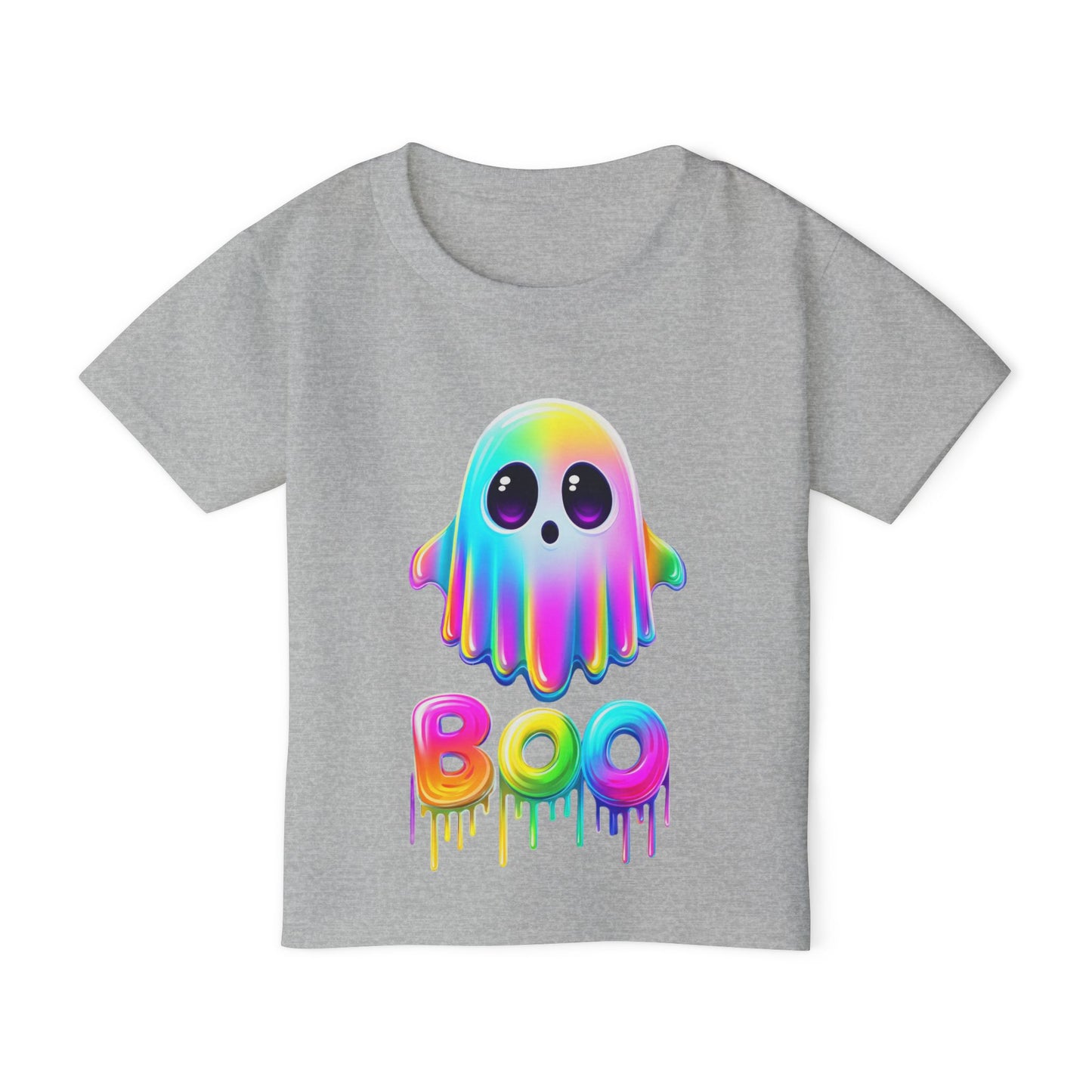 Neon Ghostly Boo Heavy Cotton™ Toddler T-shirt