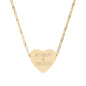 Initials (Simple) Personalized Engraved Heart Necklace