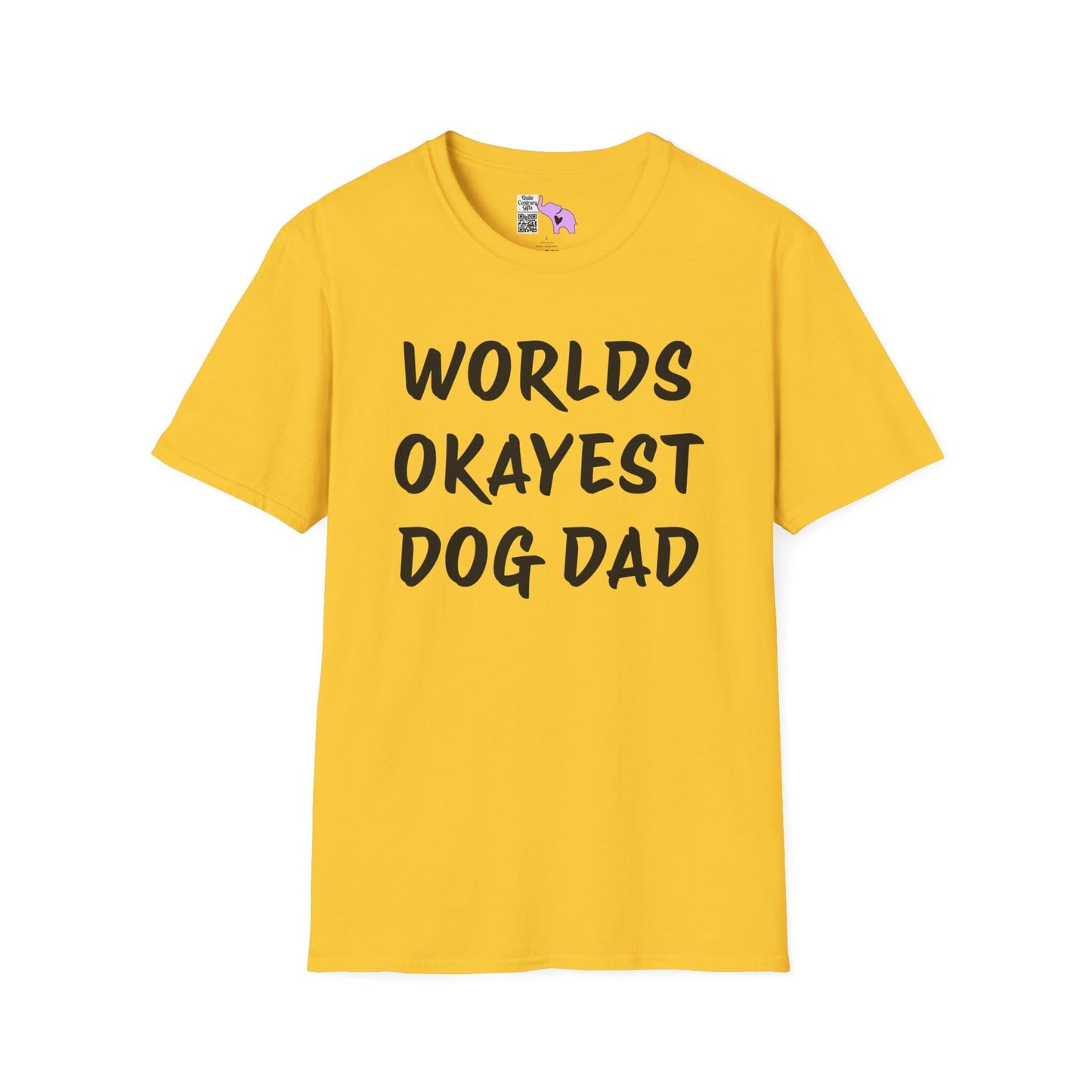 Worlds Okayest Dog Dad Adult T-shirt