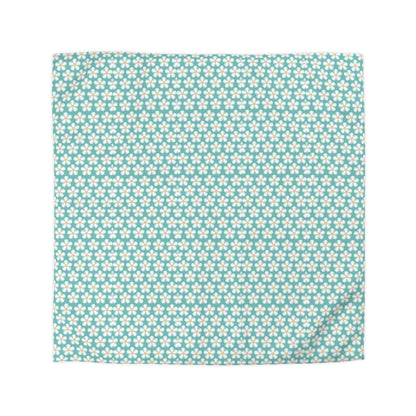 Tealberry Blooms Microfiber Duvet Cover