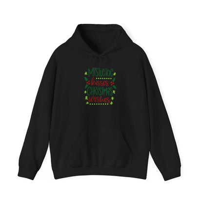 Mistletoe Kisses Christmas Wishes Heavy Blend™ Hooded Sweatshirt