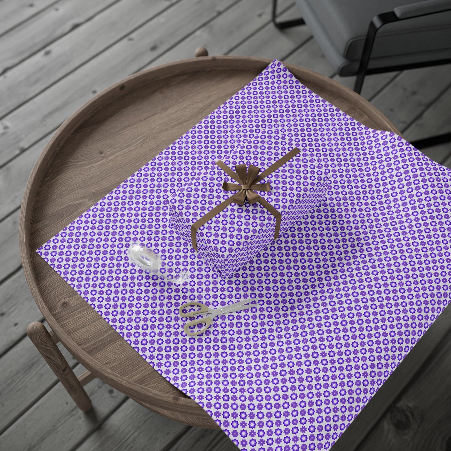 Purple Prism Garden Wrapping Paper