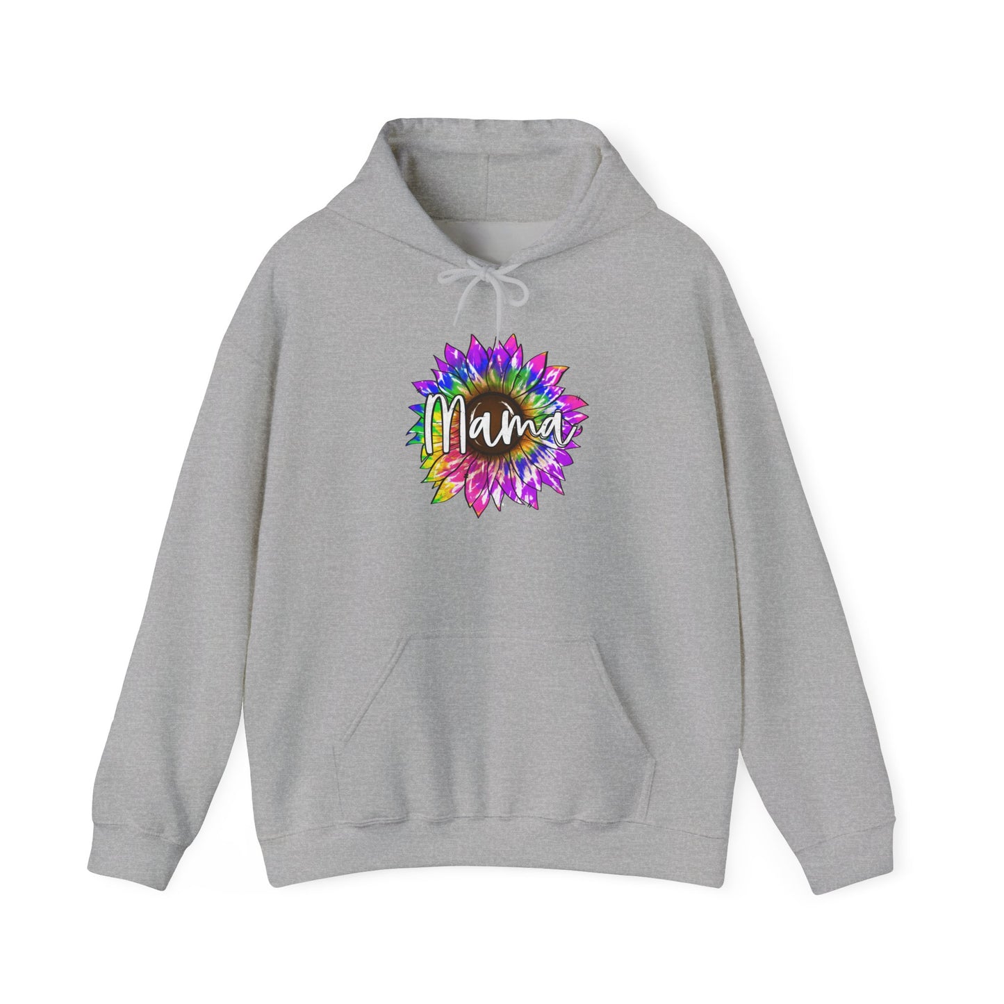 Mama Tie Dye Sunflower Heavy Blend™ Hooded Sweatshirt
