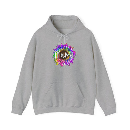 Mama Tie Dye Sunflower Heavy Blend™ Hooded Sweatshirt
