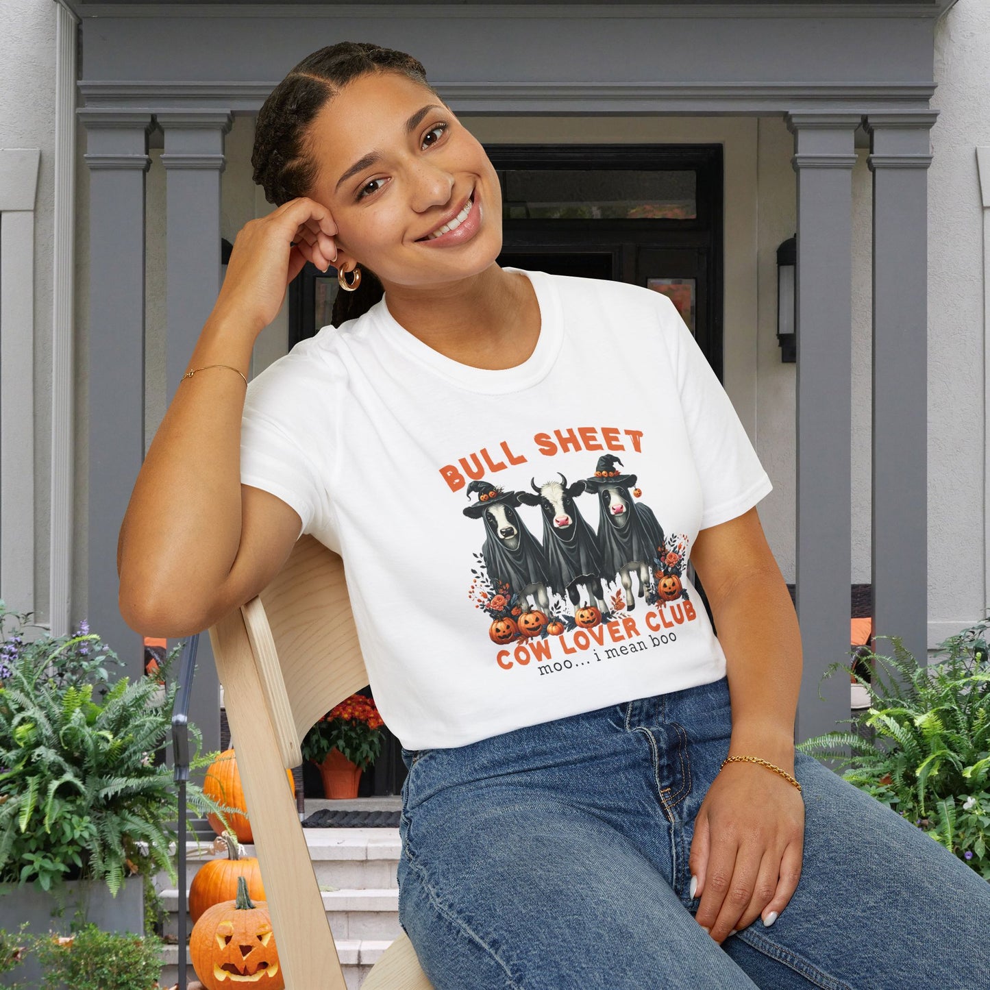 Bull Sheet Cow Lover Club Adult T-shirt